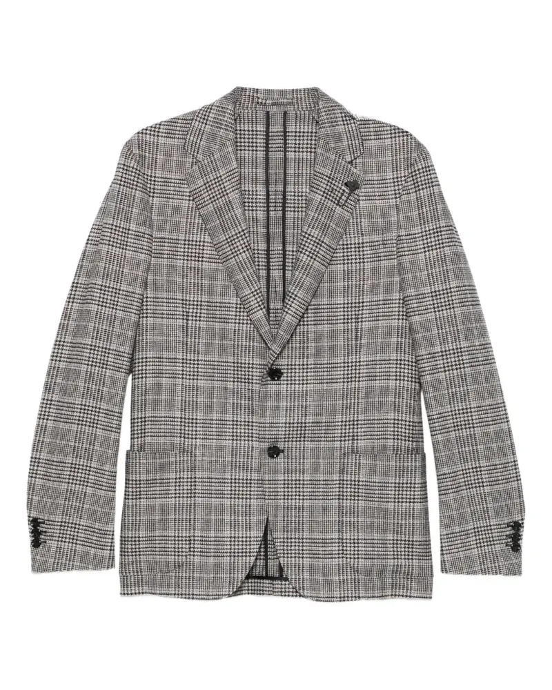 LARDINI Sakko mit Prince of Wales-Karo - Blau Blau