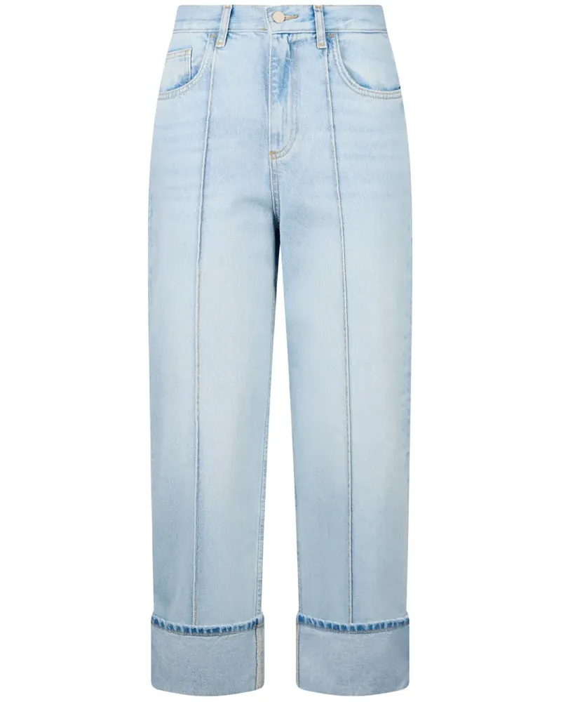 Liu Jo Cropped-Jeans mit geradem Bein - Blau Blau