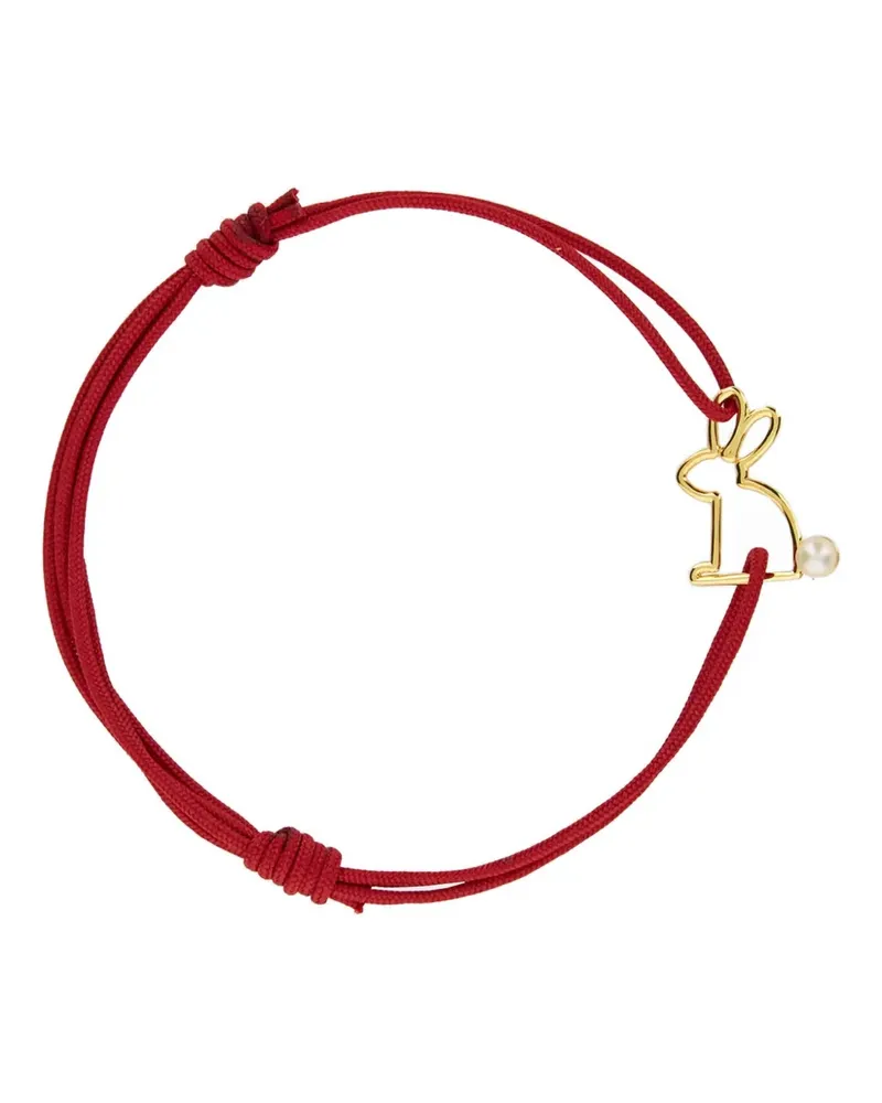 Aliita 9kt Rabbit Gelbgoldarmband mit Perlen Gold