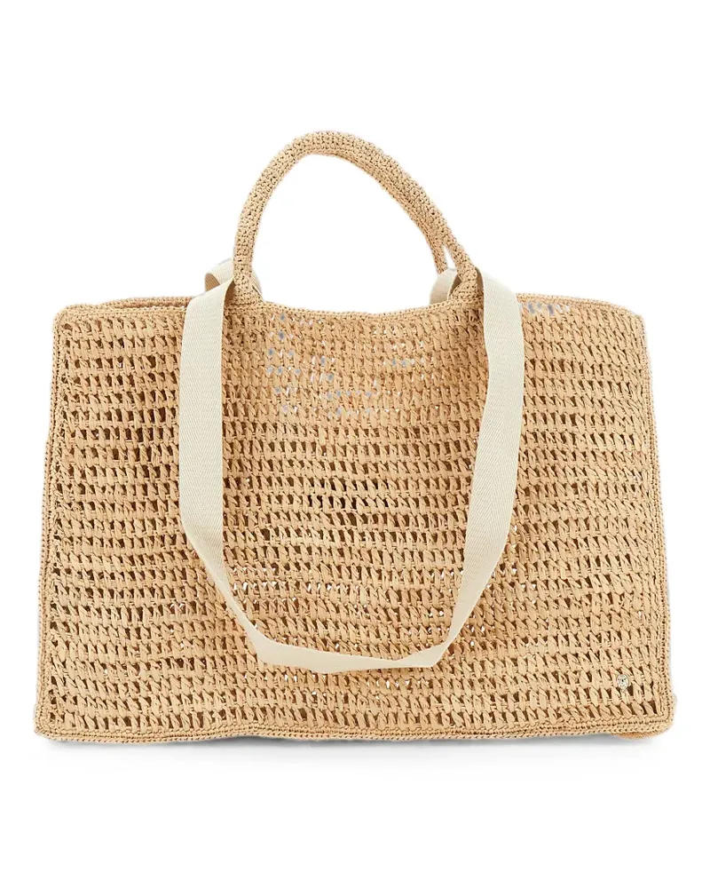 Helen Kaminski Anika woven-design tote bag - Nude Nude