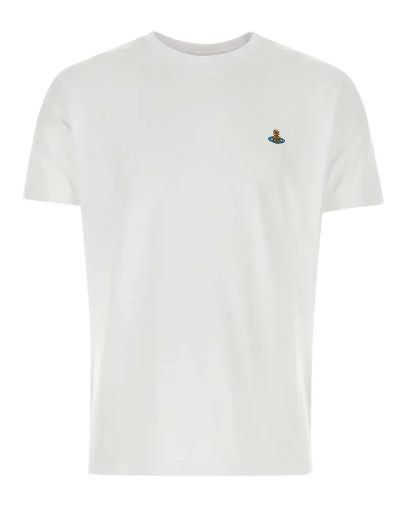 Vivienne Westwood T-Shirt mit Logo-Stickerei - Weiß Weiß