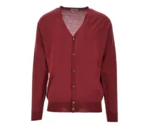 Petworth Cardigan mit V-Ausschnitt - Rot