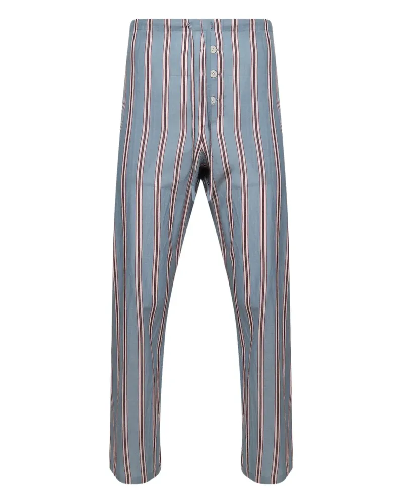BODE Gestreifte Pyjama-Hose - Blau Blau