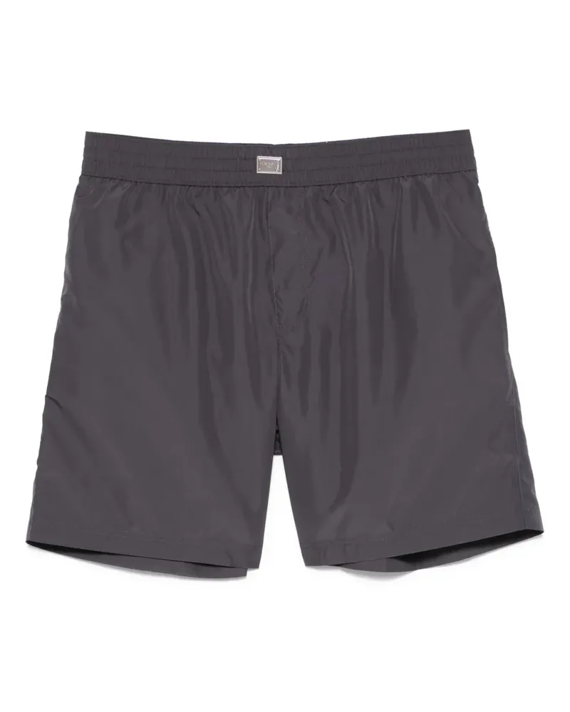 Dolce & Gabbana Badeshorts mit Logo-Schild - Blau Blau