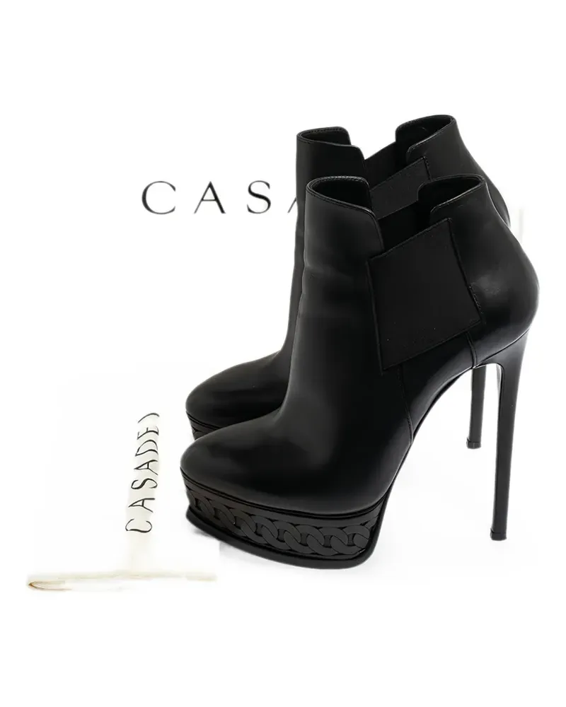 Casadei platform ankle boots - Schwarz Schwarz