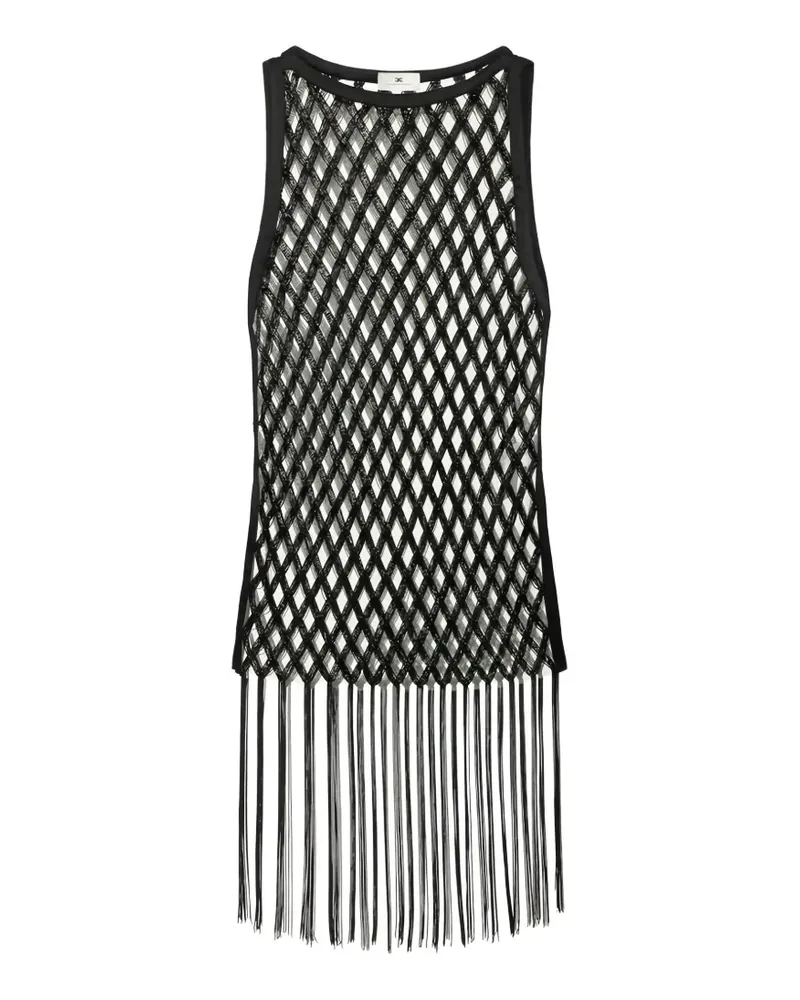 Elisabetta Franchi beaded top - Schwarz Schwarz