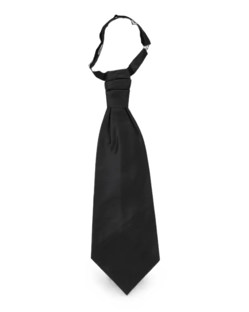 Corneliani solid-colour ascot tie - Schwarz Schwarz