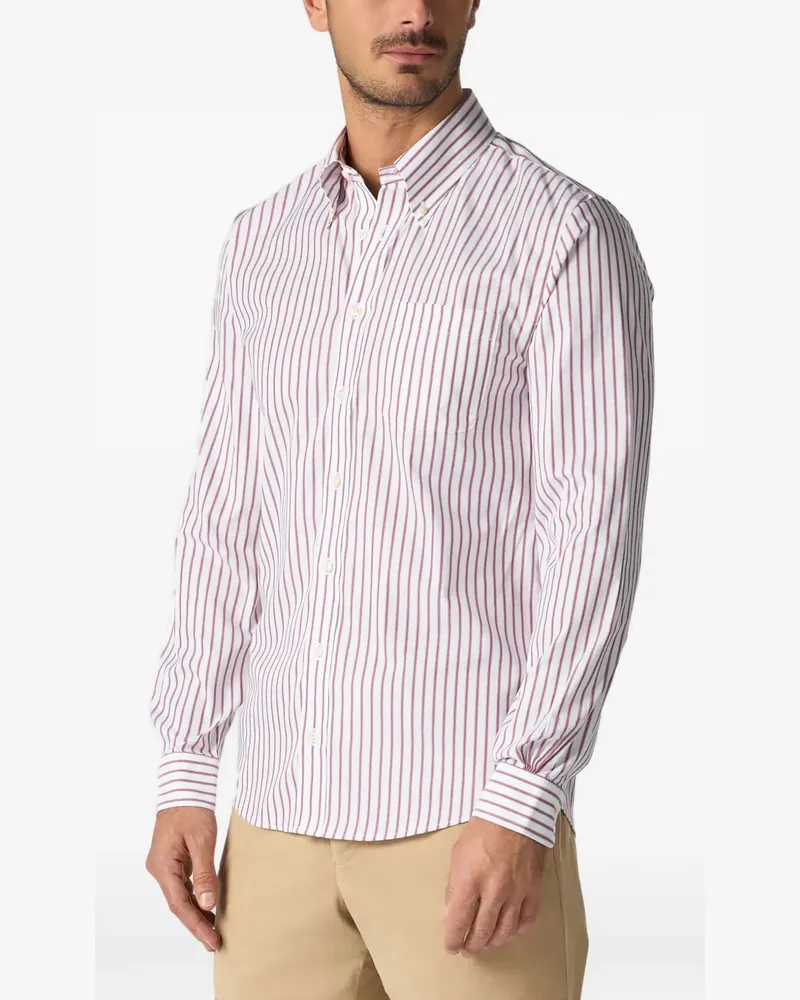 Brooks Brothers Gestreiftes Hemd - Weiß Weiß