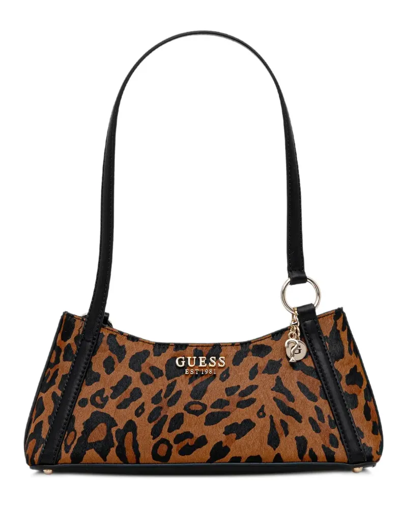 Guess Domitilla Tote Bag mit Leoparden-Print - Braun Braun