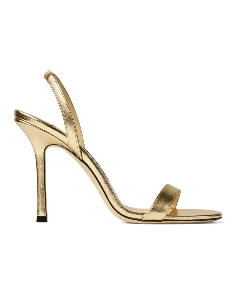 Jimmy Choo Jenn leather heeled sandals - Gold Gold