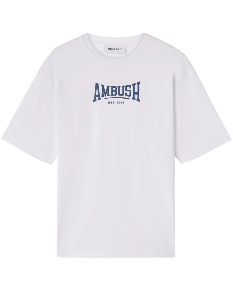 AMBUSH T-Shirt aus Bio-Baumwolle mit Logo-Print - Weiß Weiß