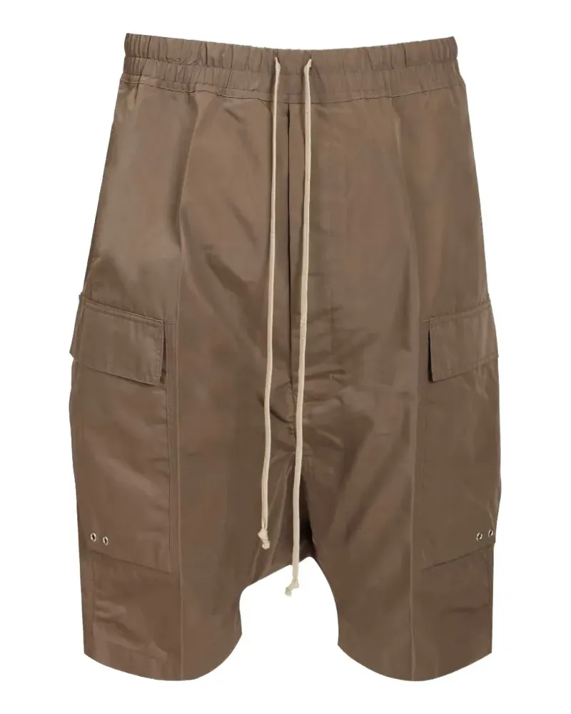 Rick Owens drawstring detail cargo shorts - Grau Grau