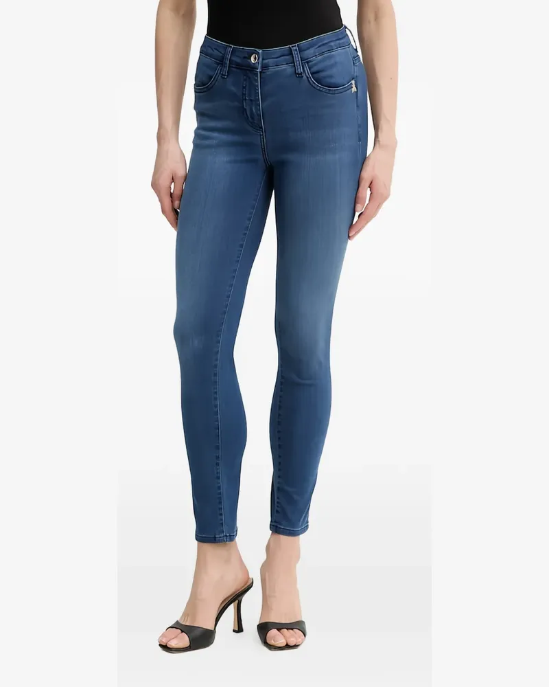 Patrizia Pepe logo-plaque skinny-cut jeans - Blau Blau