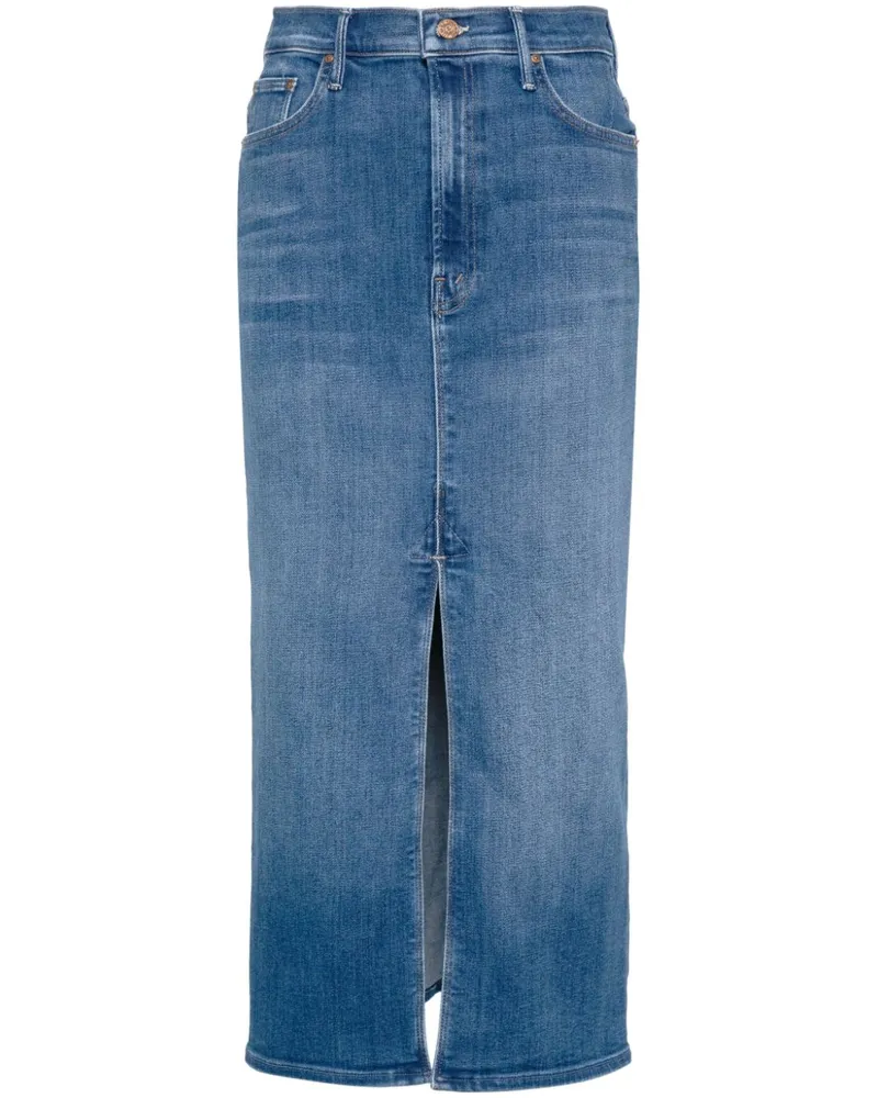 Mother The Reverse Pencil Pusher Jeansrock Blau