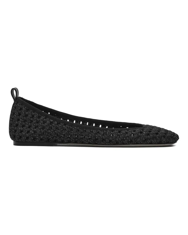 Marc Jacobs crochet lace-up ballet flats - Schwarz Schwarz