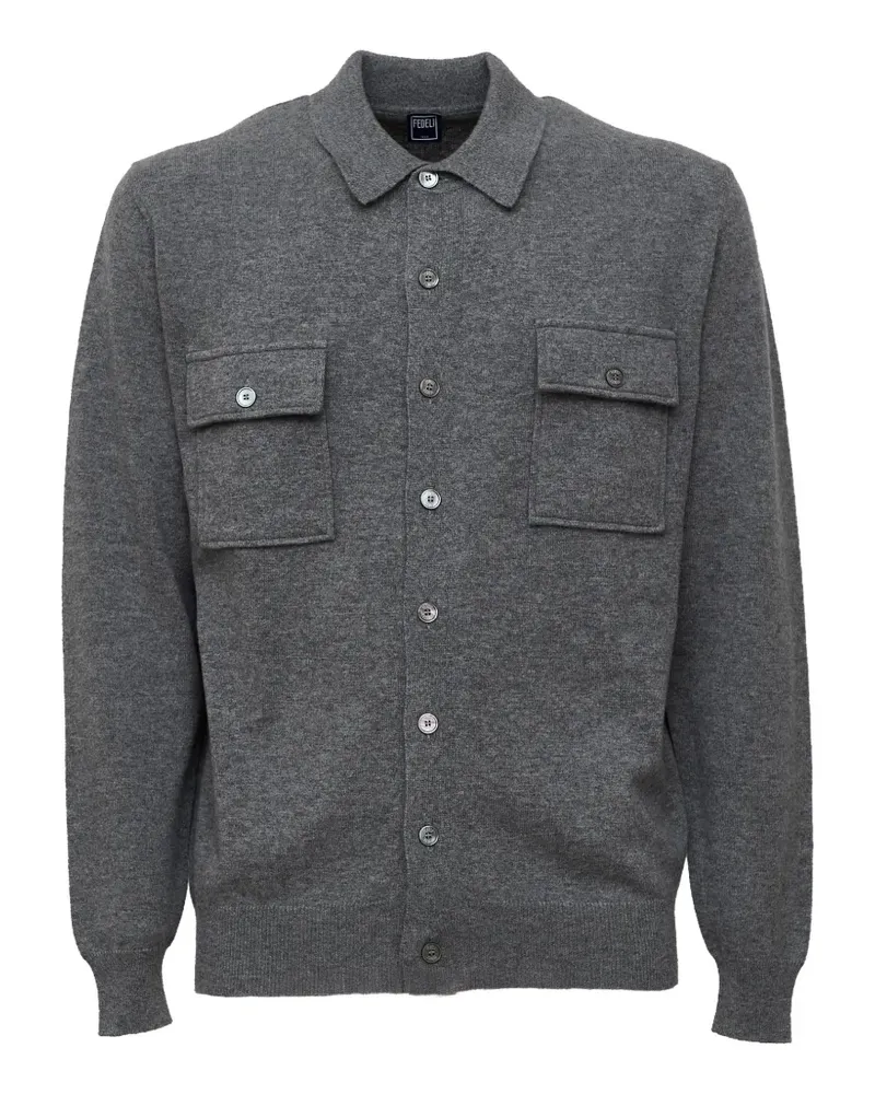 Fedeli Logan Cardigan - Grau Grau