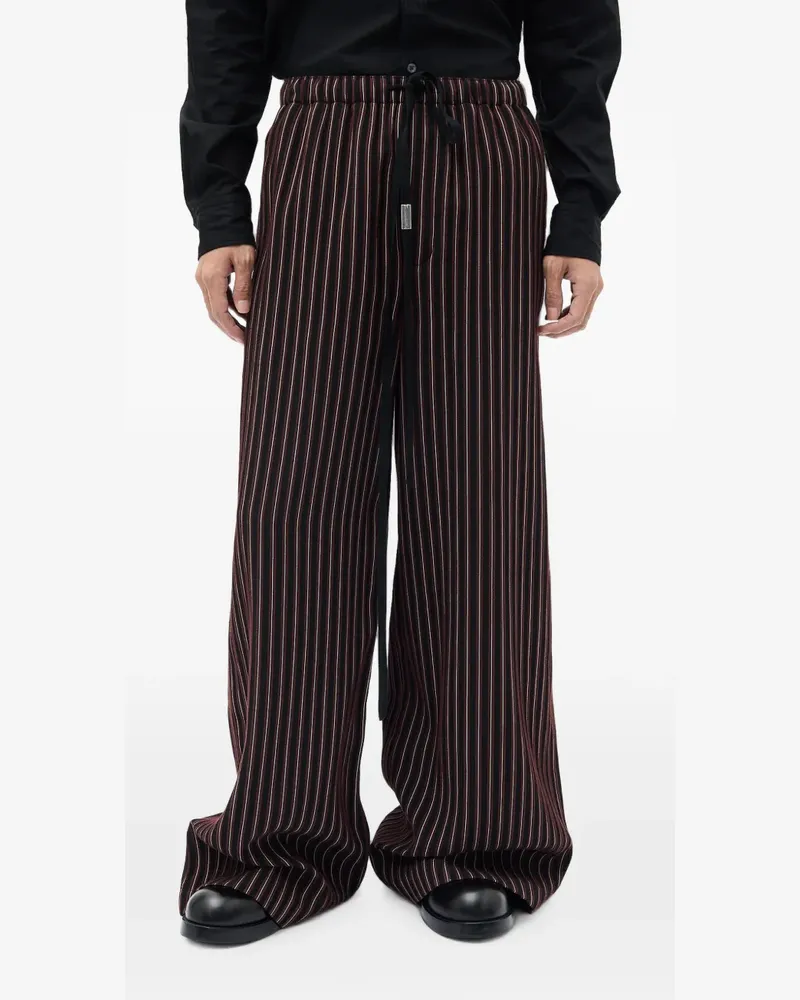 Ann Demeulemeester Gerry striped trousers - Schwarz Schwarz
