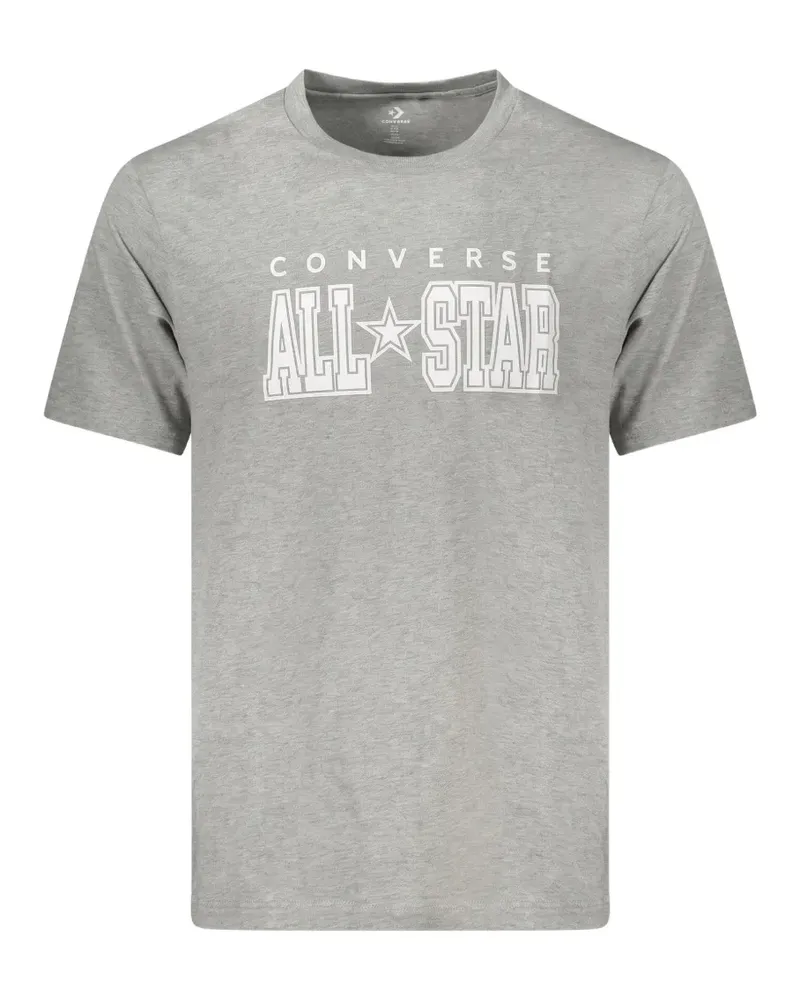 Converse logo-print cotton T-shirt - Grau Grau