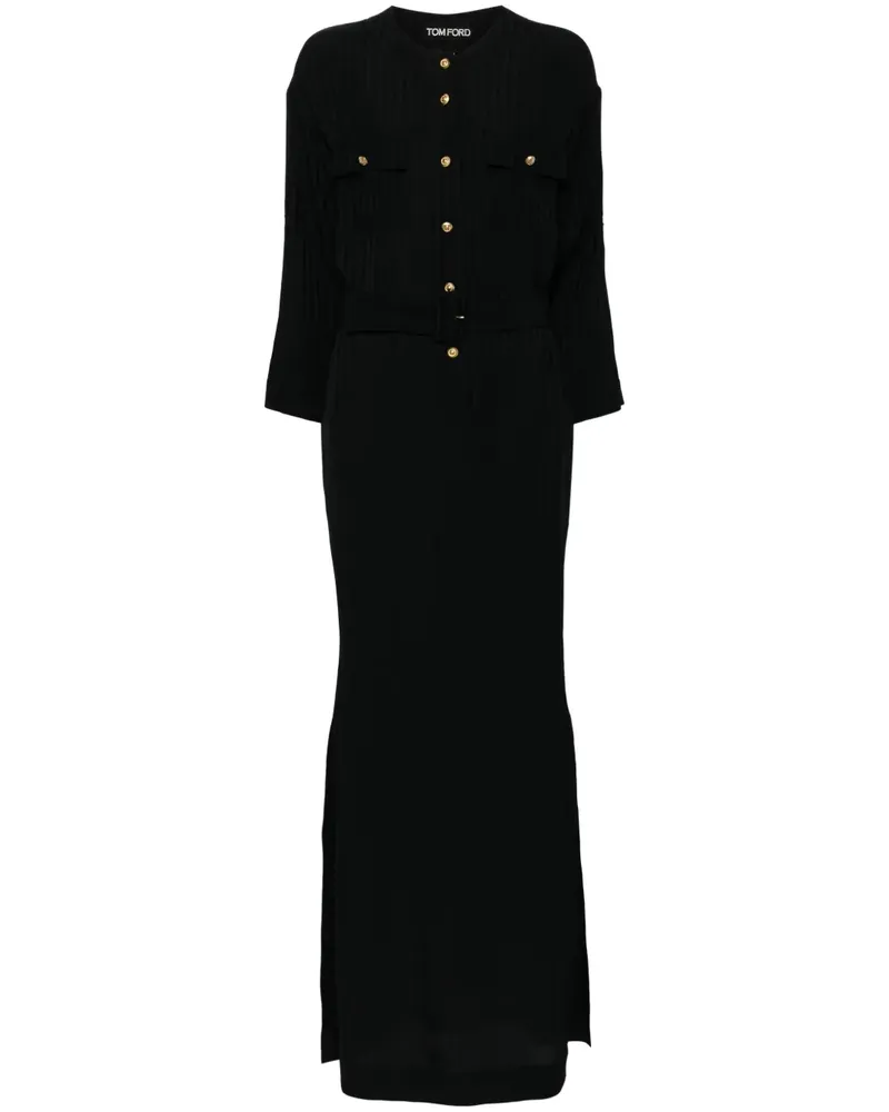 Tom Ford Kleid mit grafischem Print - Schwarz Schwarz