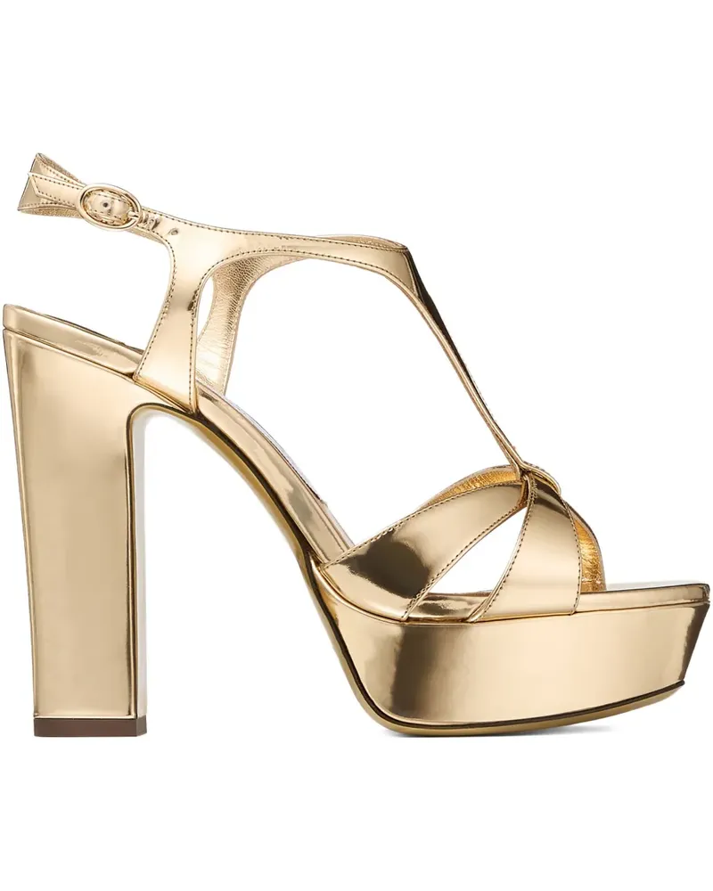 Jimmy Choo Kesia Plateau-Sandalen 120mm - Gold Gold