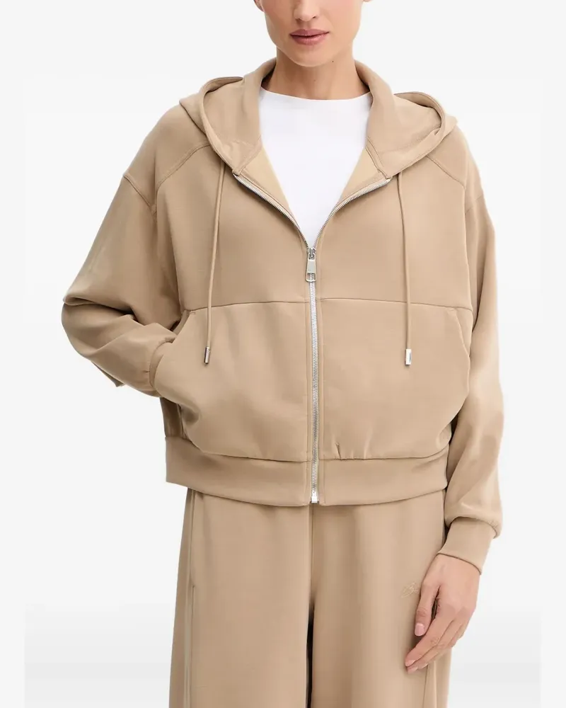 HUGO BOSS zip-up hoodie - Nude Nude