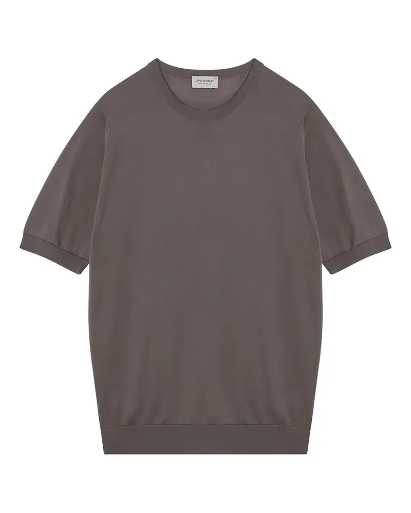 John Smedley Klassisches T-Shirt - Nude Nude