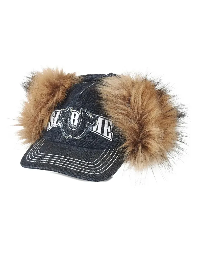 Supreme Being x True Religion® ear flap cap - Blau Blau