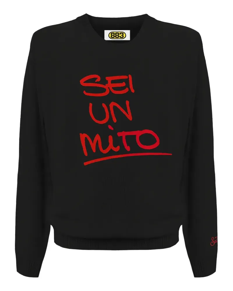 MC2 Saint Barth Heron intarsia-knit wool sweater - Schwarz Schwarz