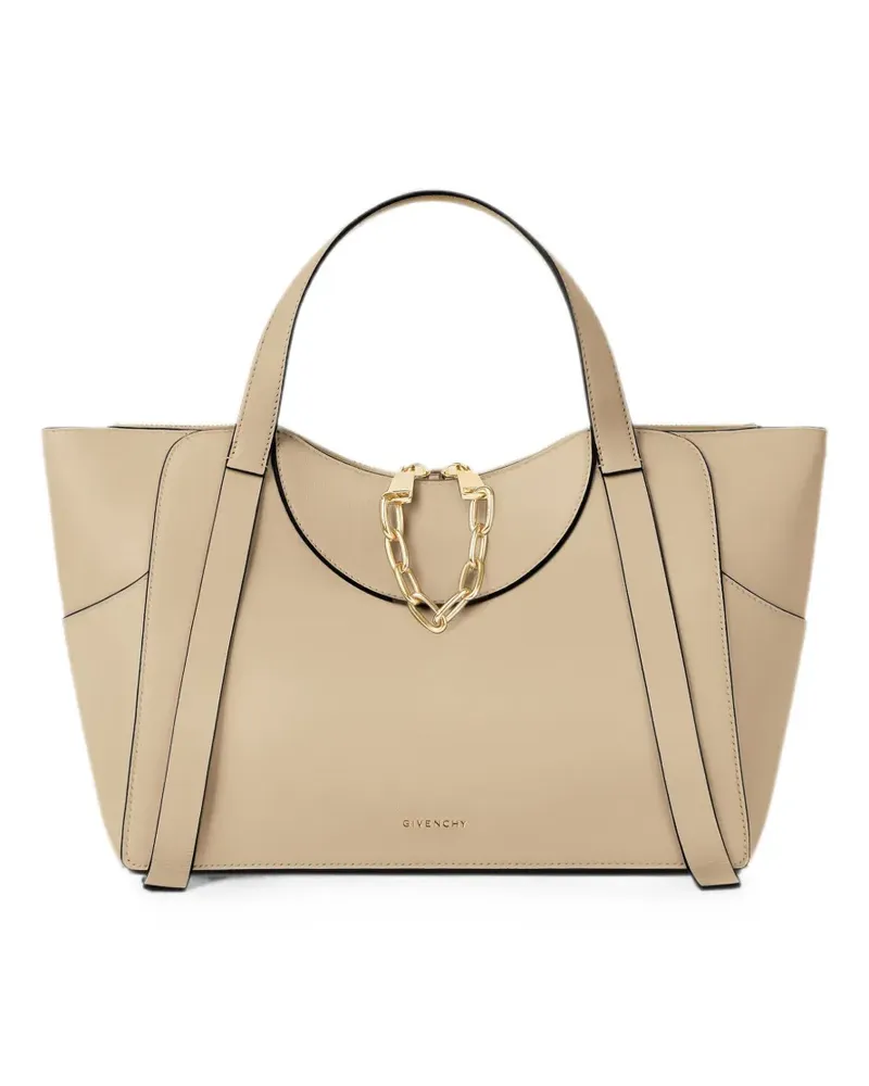 Givenchy Mittelgroße The Snatch Tasche aus gekörntem Leder - Nude Nude