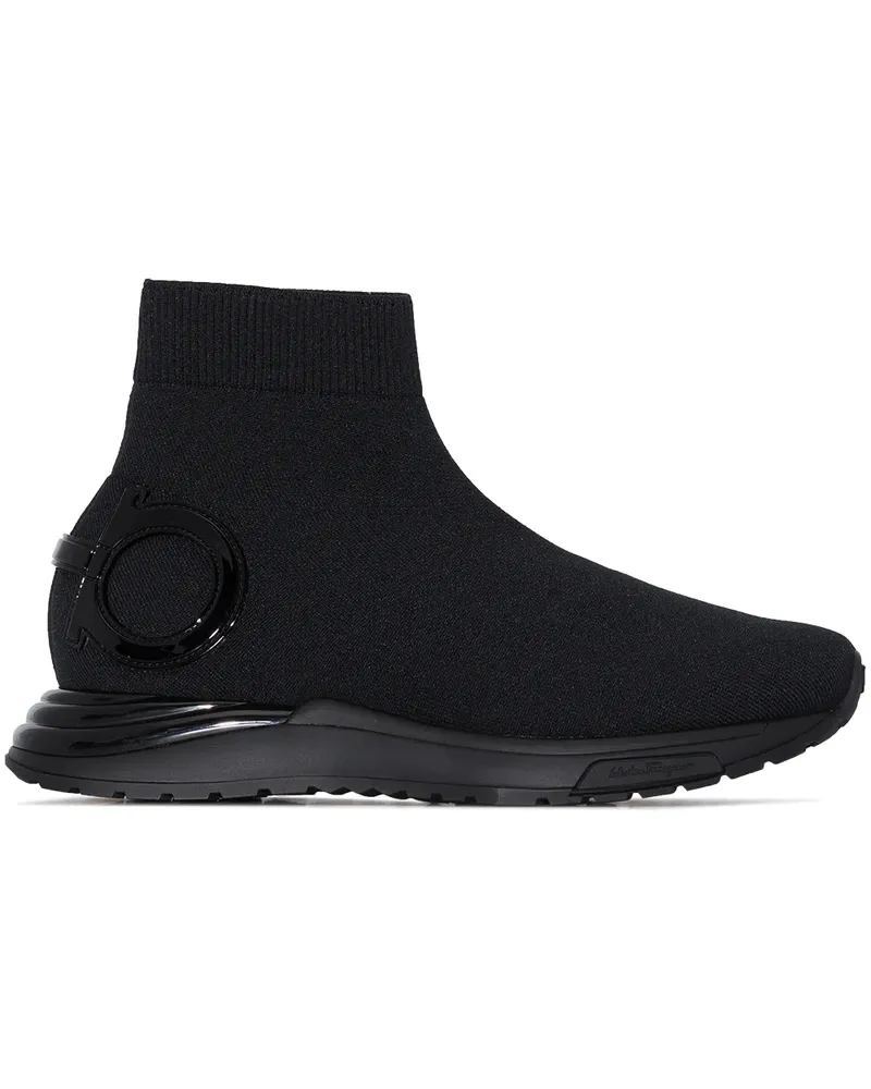 Ferragamo Slip-On-Sneakers - Schwarz Schwarz