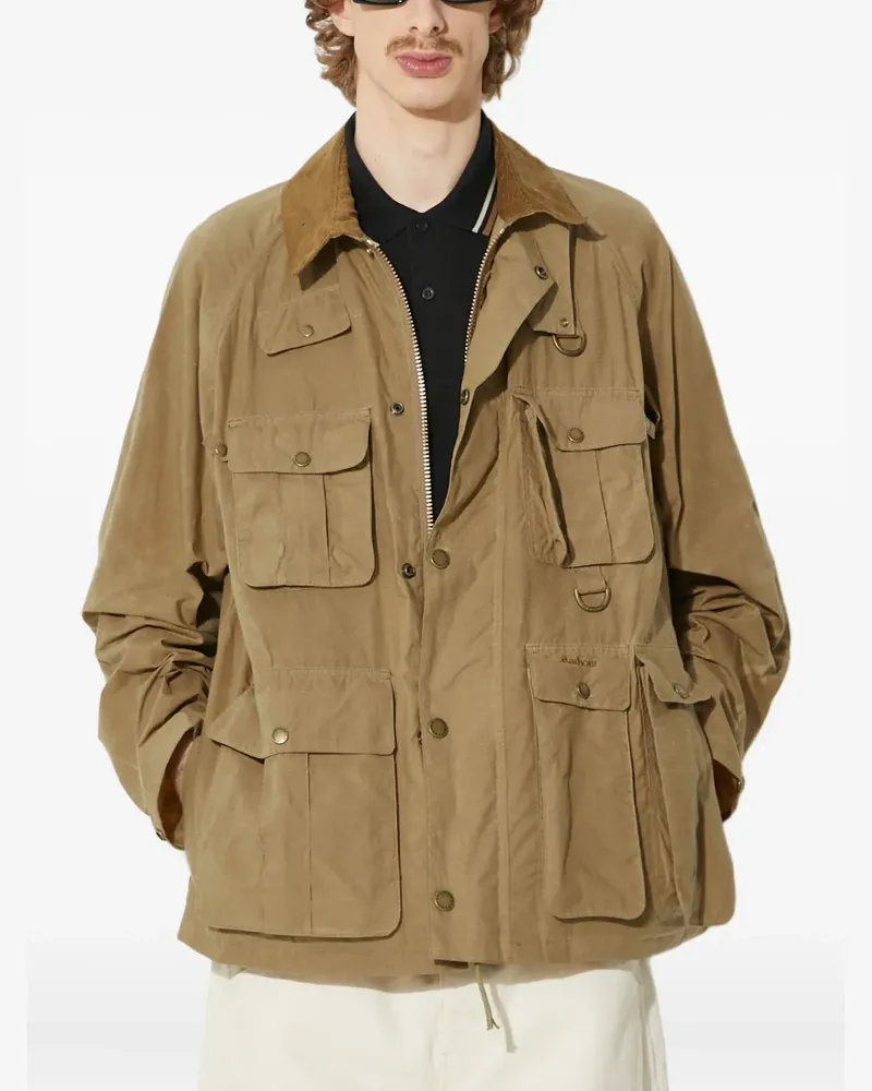 Barbour Jacke mit mehreren Taschen - Nude Nude