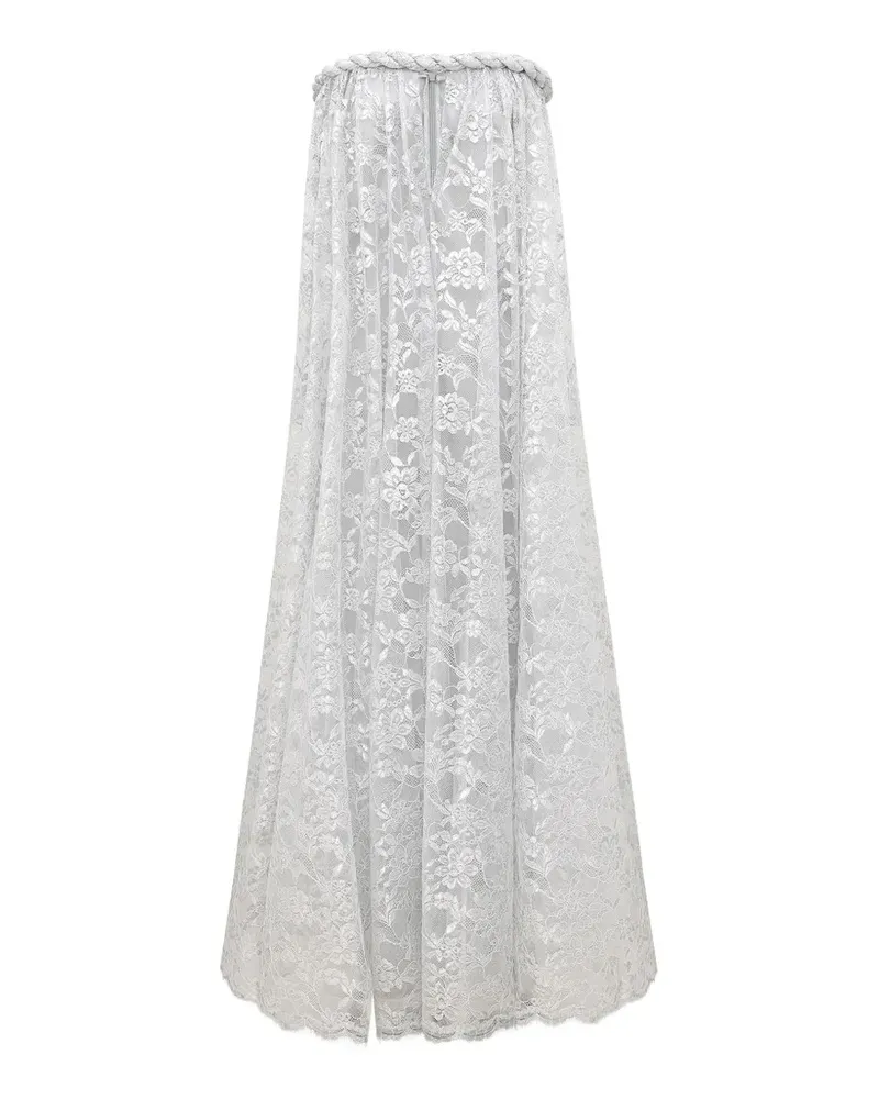 Zimmermann Carousel Abendkleid im Metallic-Look - Silber Silber
