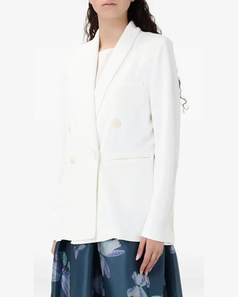Emporio Armani Doppelreihiges Sakko - Weiß Weiß