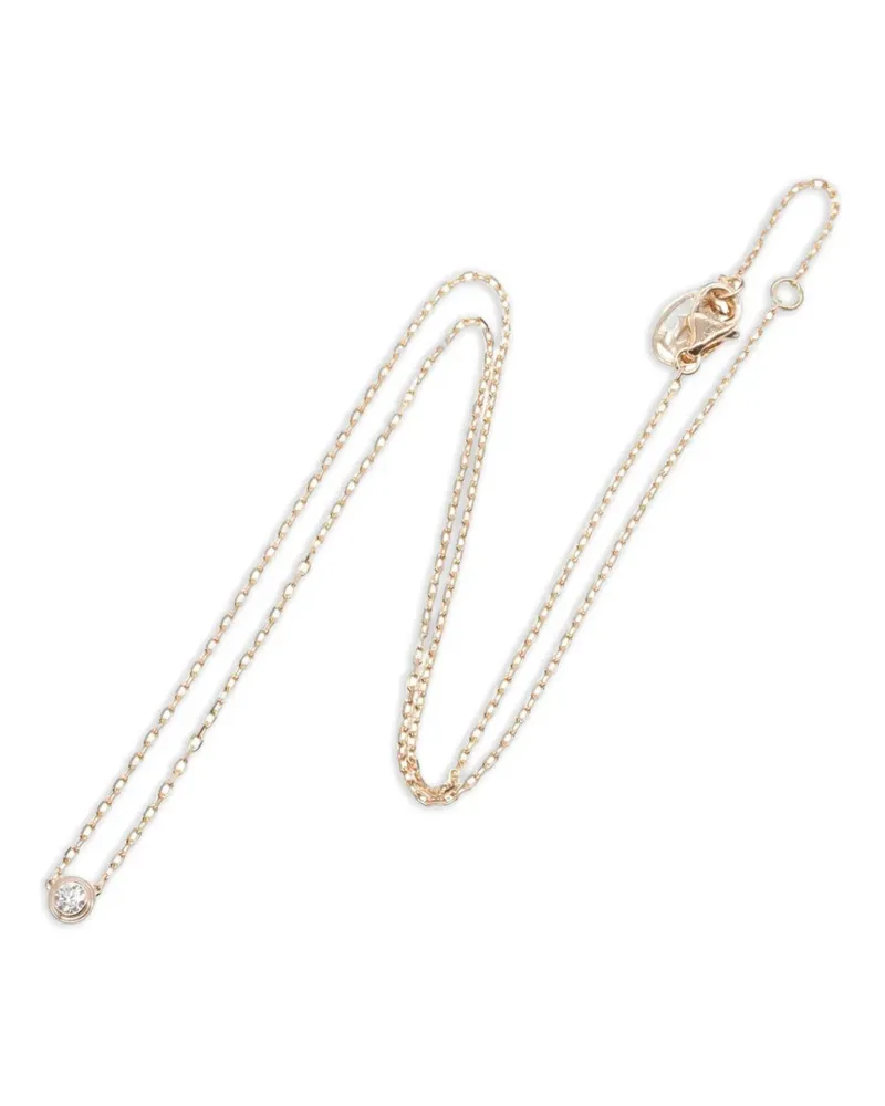 Cartier 2010s Damour SM Halskette mit Diamant - Rosa Rosa