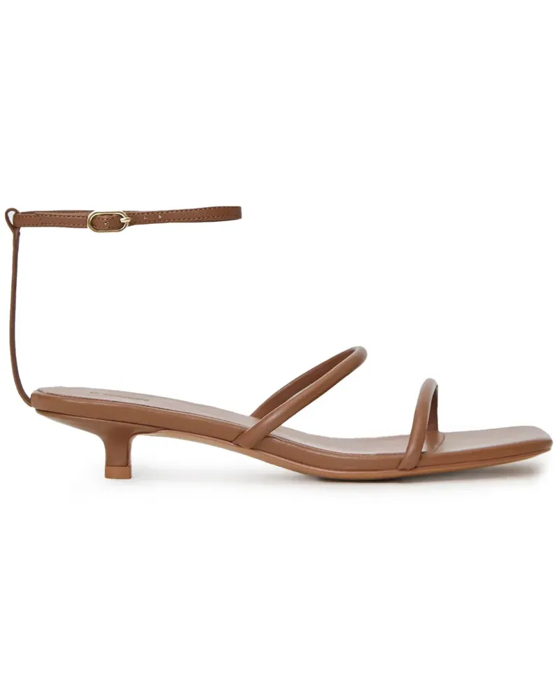 12 STOREEZ Sandalen mit Doppelriemen - Braun Braun