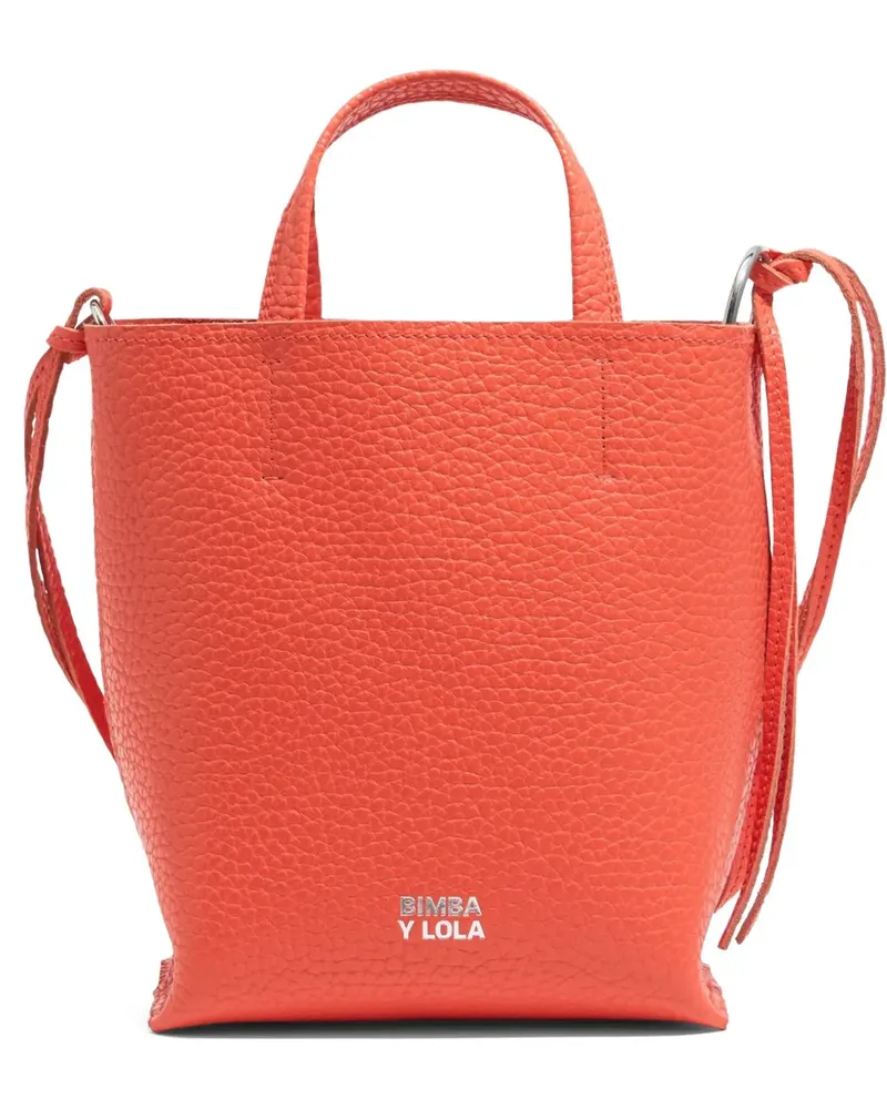 BIMBA Y LOLA Schultertasche mit Logo-Print - Orange Orange