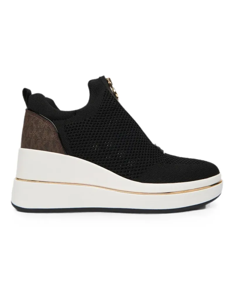 Michael Kors Emmy zip monogram sneakers - Schwarz Schwarz
