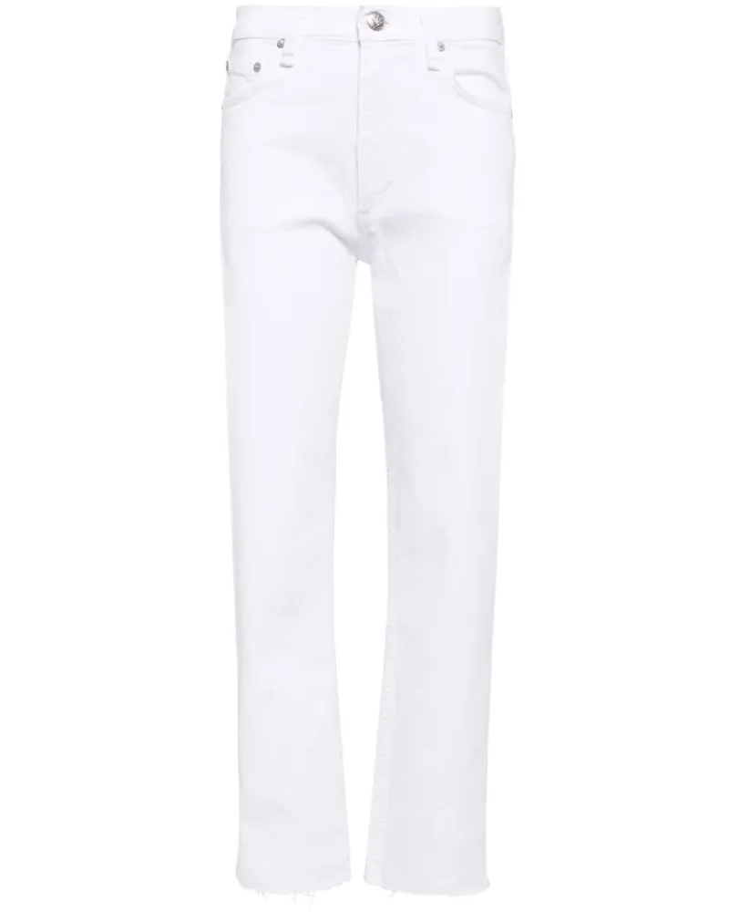 Rag & Bone Jeans mit geradem Bein Weiß