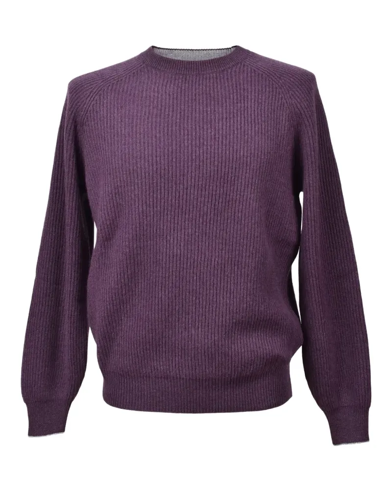 Brunello Cucinelli ribbed-knit cashmere sweater - Violett Violett