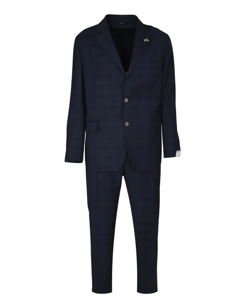 Tombolini Karierter Zero Gravity Anzug - Blau Blau