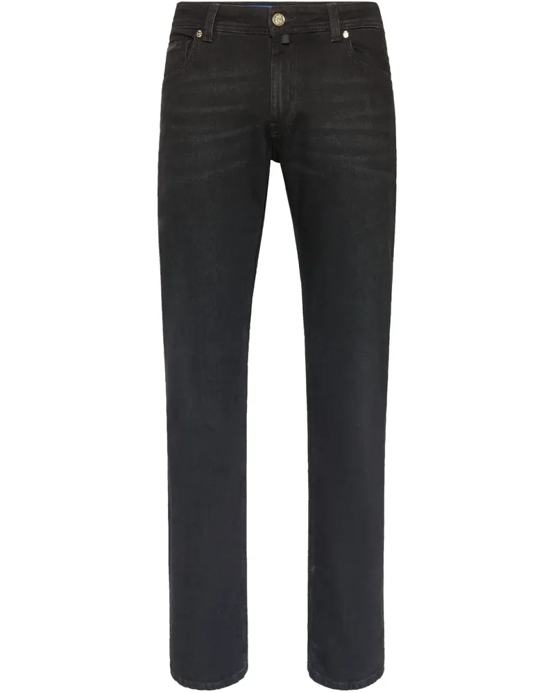 Billionaire Jeans mit Logo-Patch - Schwarz Schwarz