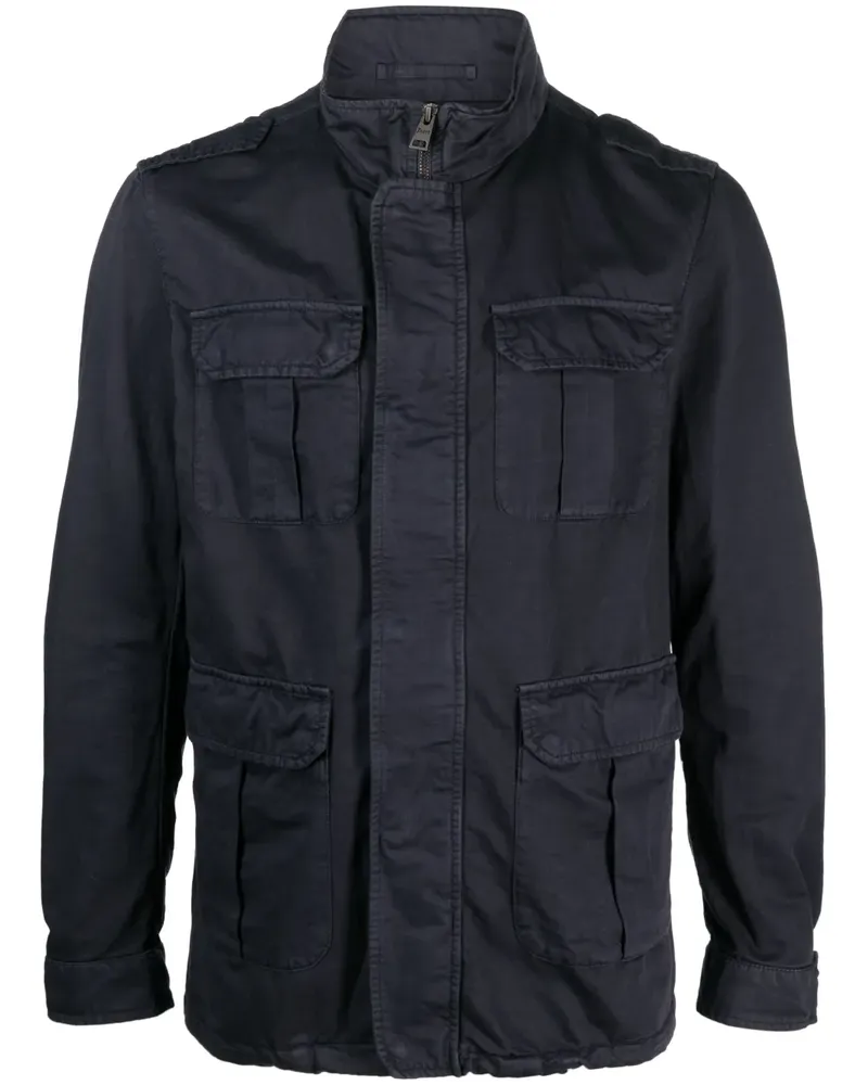 Herno Jacke im Military-Look - Blau Blau