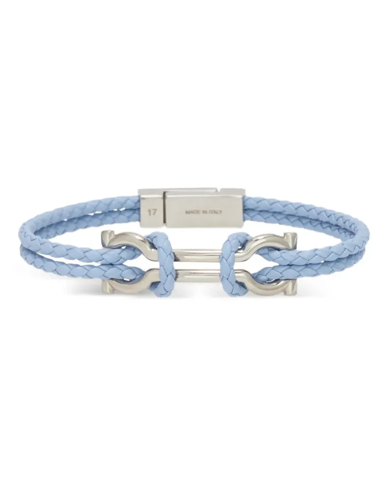 Ferragamo Gancini Doppelarmband (18 cm) - Silber Silber