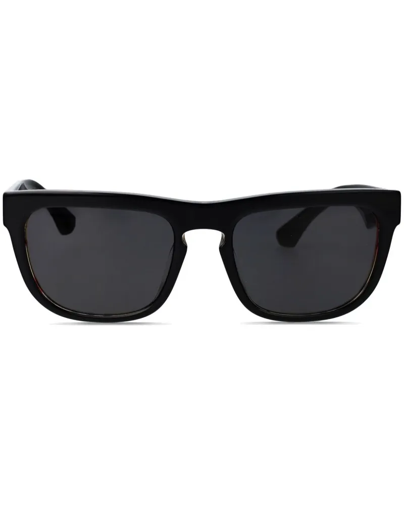 Burberry Sonnenbrille mit eckigem Gestell - Schwarz Schwarz