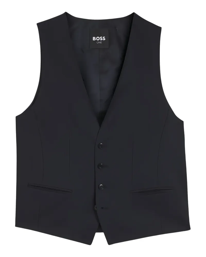HUGO BOSS V-neck waistcoat - Blau Blau