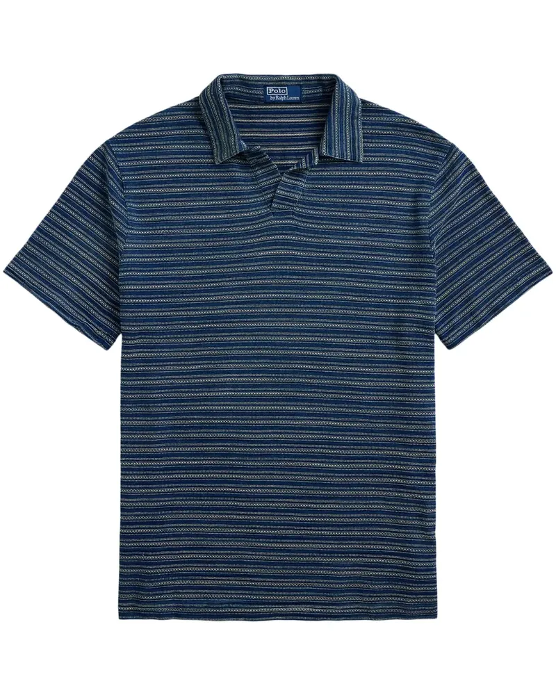 Ralph Lauren Gestreiftes Poloshirt - Blau Blau