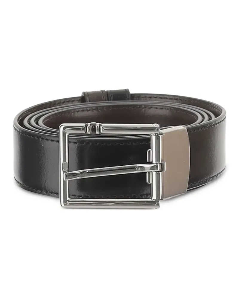 Montblanc reversible leather belt - Schwarz Schwarz