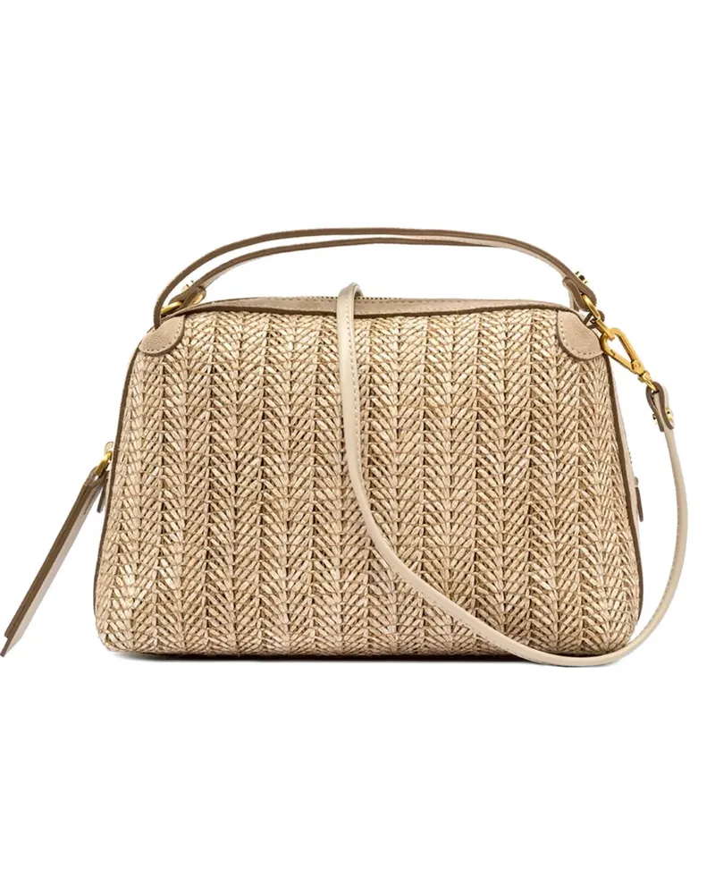 Gianni Chiarini Handtasche mit geflochtenem Henkel - Nude Nude