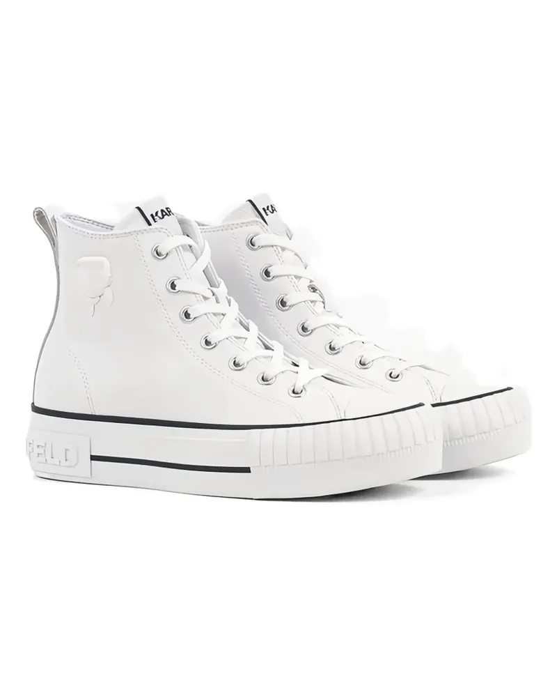 Karl Lagerfeld platform high-top sneakers - Weiß Weiß