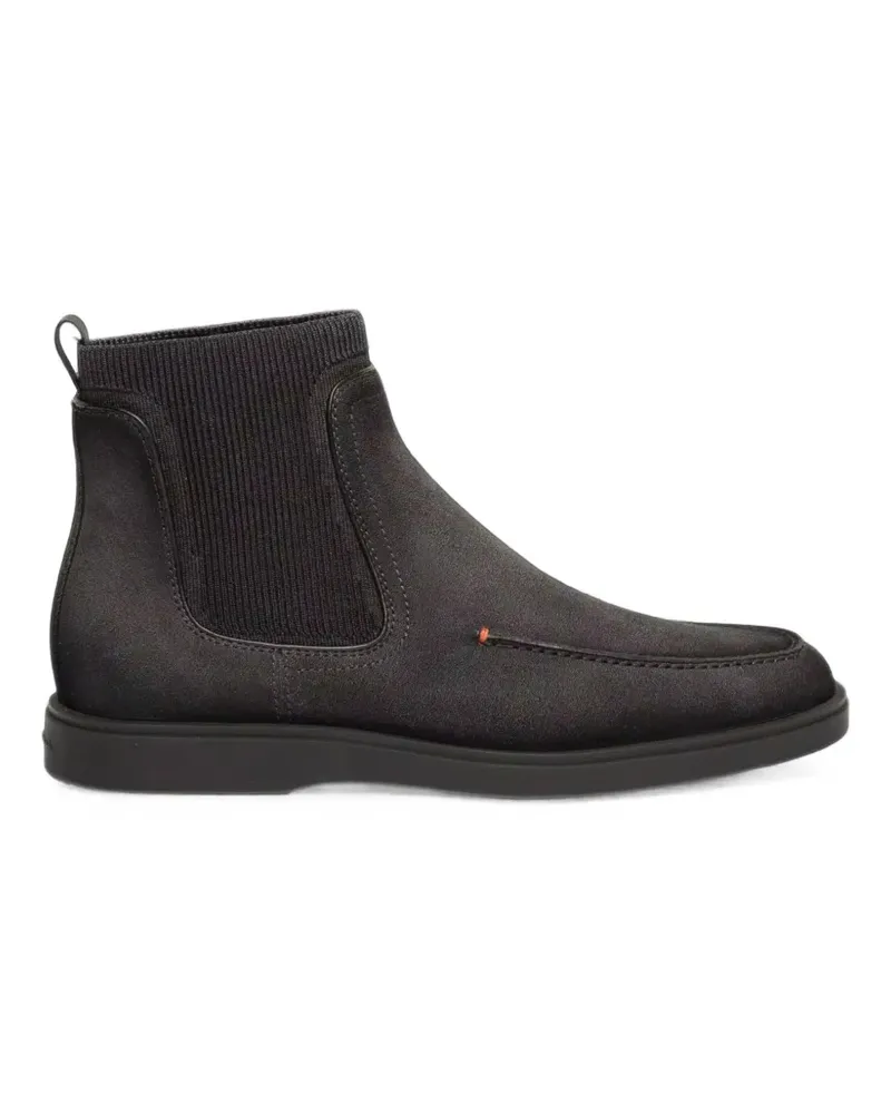Santoni leather chelsea boots - Grau Grau